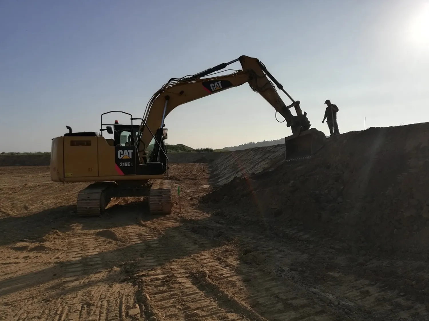 Chantier Toffolutti — Terrassement